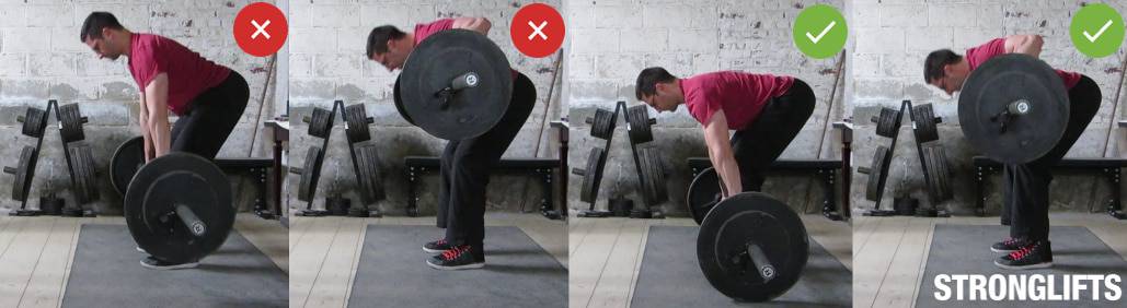 Barbell Row Between Reps