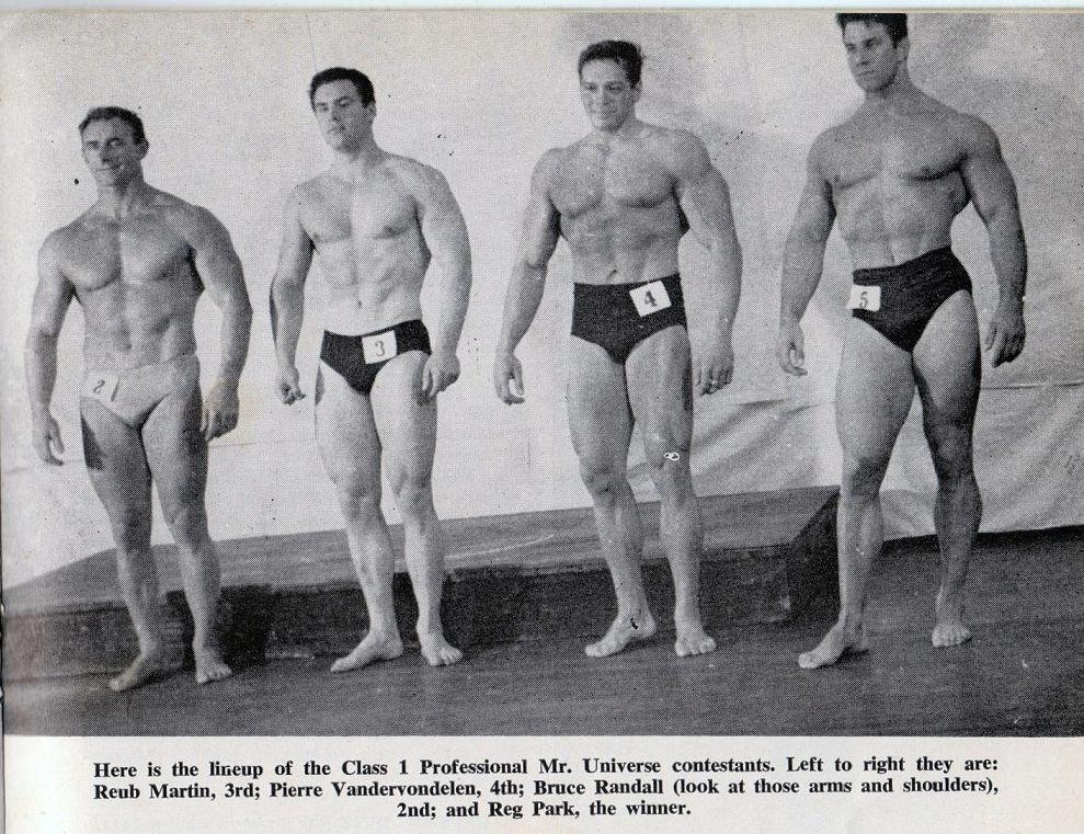 Reg Park winning the Mr Universe title Reg Park winning the Mr Universe title