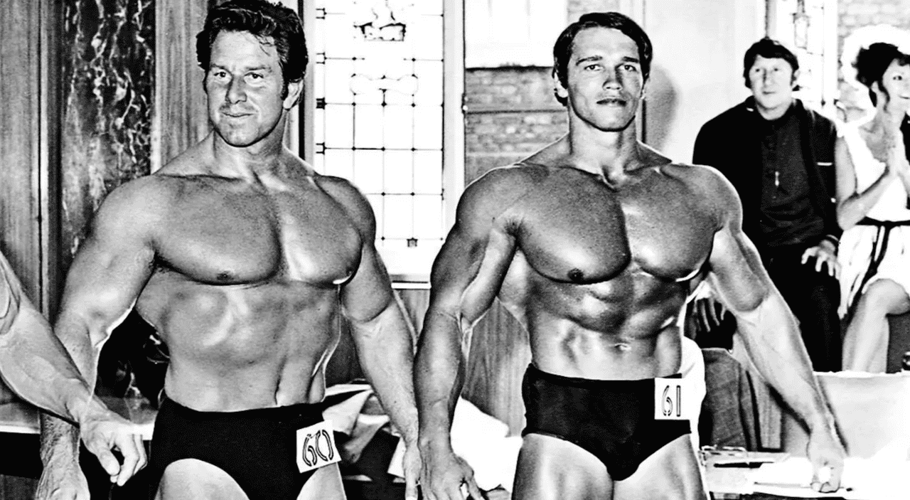 Reg Park and Arnold Schwarzenegger Reg Park and Arnold Schwarzenegger