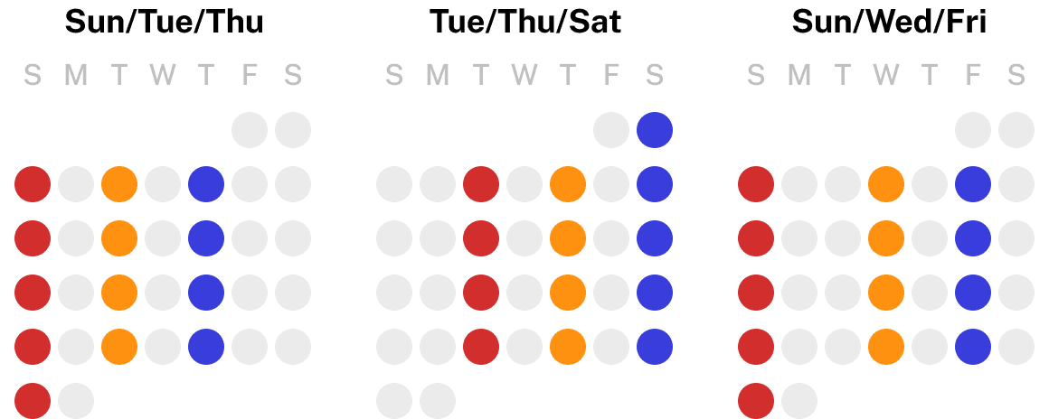 Stronglifts 5x5 Plus workout schedule options Stronglifts 5x5 Plus workout schedule options