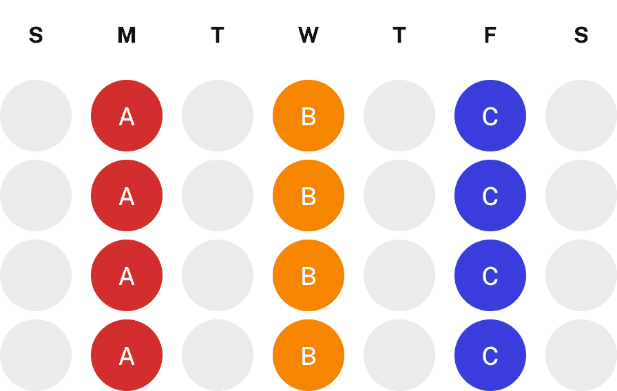 Stronglifts 5x5 Intermediate default schedule Stronglifts 5x5 Intermediate default schedule